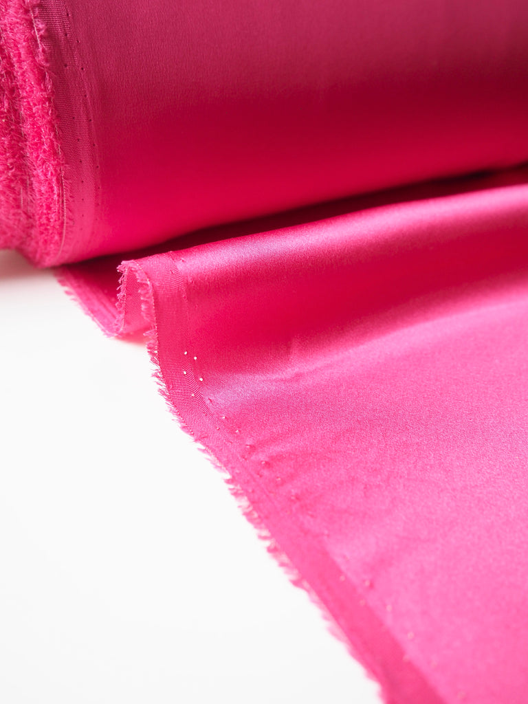 Hot Pink Silk Charmeuse