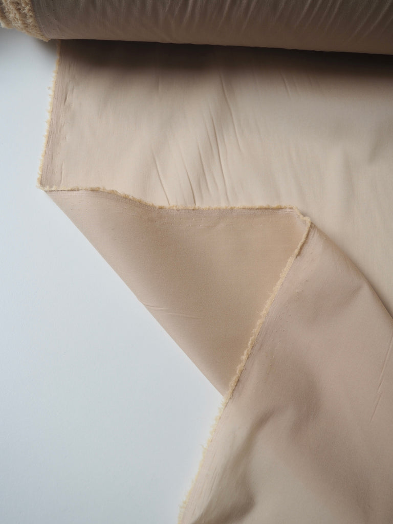 Yellow Beige Stretch Silk/Acetate Chiffon Lining