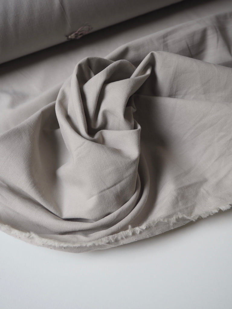 Stone Cotton Gabardine