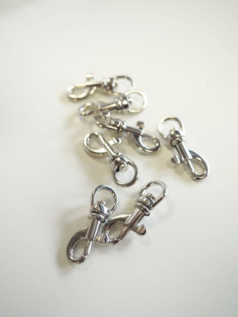 Silver Swivel Spring Hook 28mm