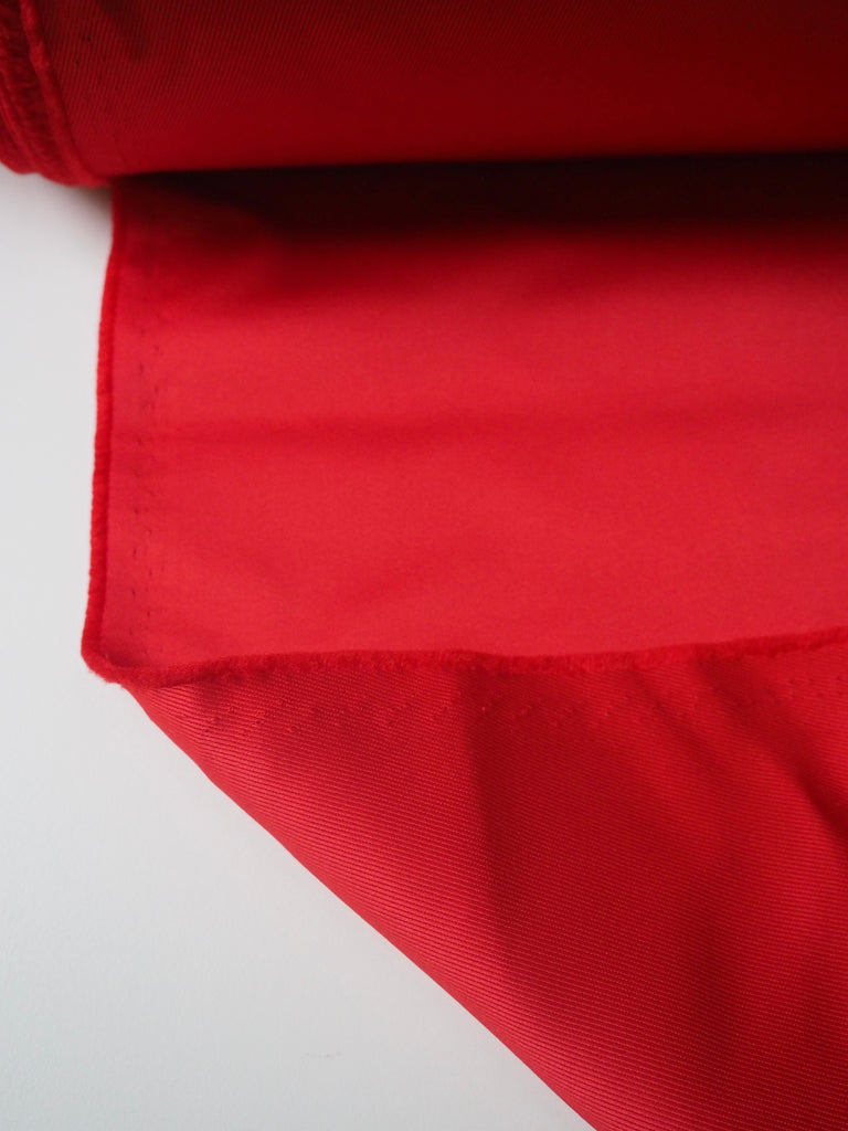 Red Twill-Backed Heavy Satin