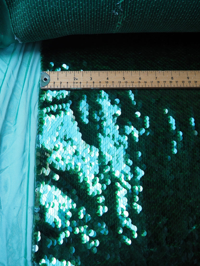 Green Circle Sequin Tulle