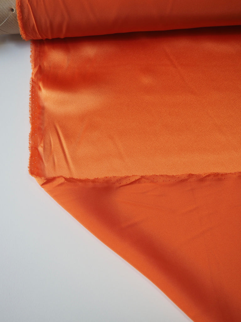 Orange Silk Charmeuse