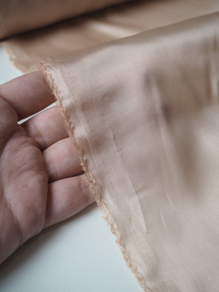 Almond Viscose Satin Lining