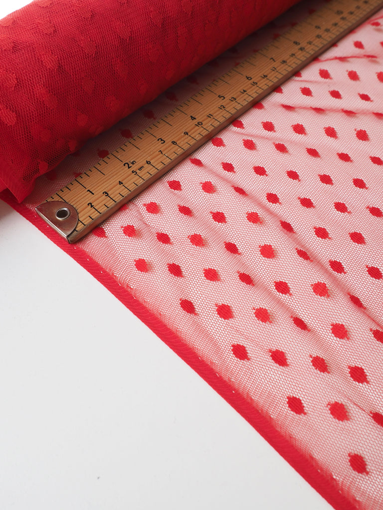 Red Polka Dot Tulle