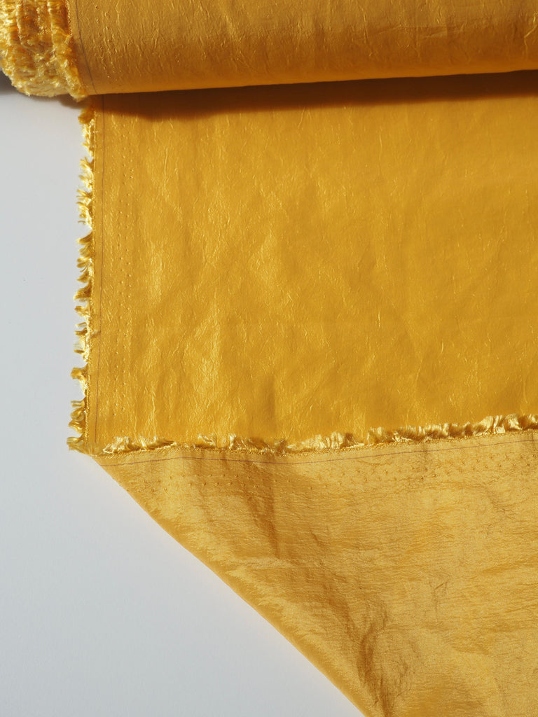 Yellow Crushed Nylon