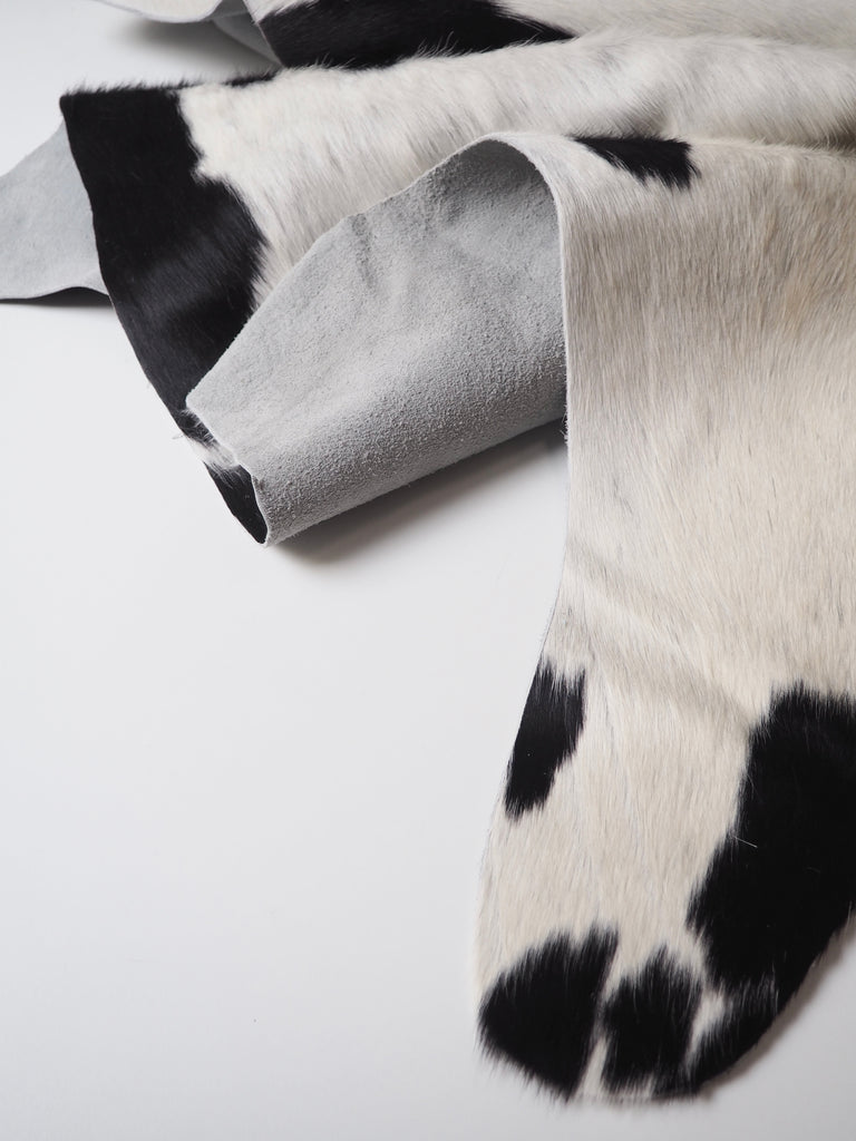 Natural Black and White Cowhide