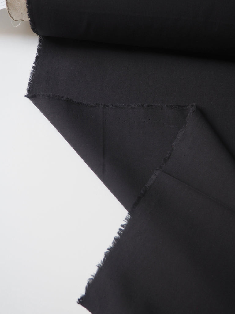 Black Cotton Poplin