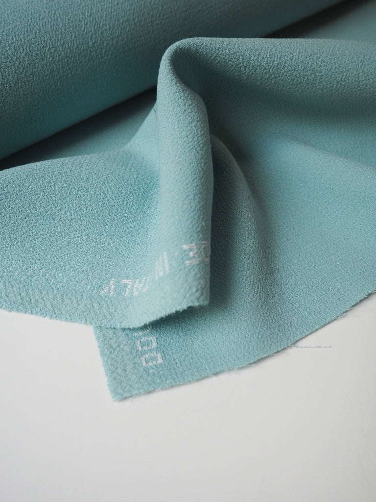 Seafoam Double Wool Crepe