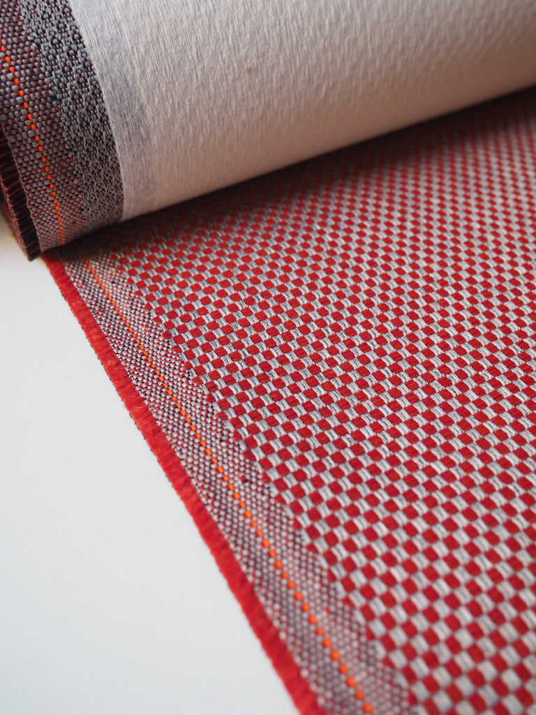 Red Woven Checkerboard Furnishing