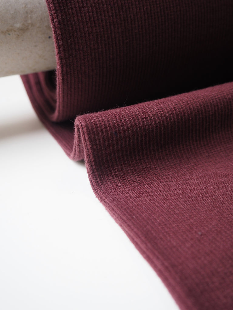 Burgundy Chunky Ribbing