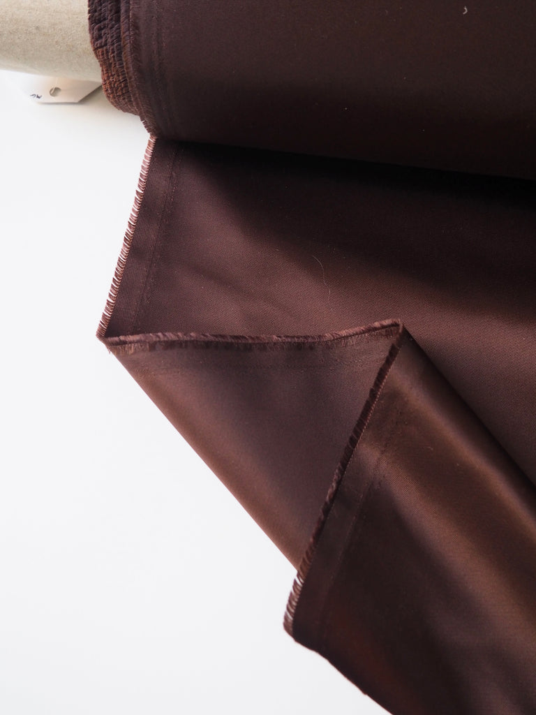 Brown Satin Twill