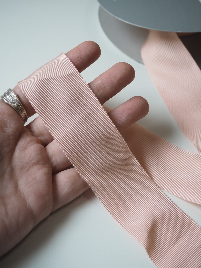 Shindo Blush Rose Grosgrain Ribbon 38mm