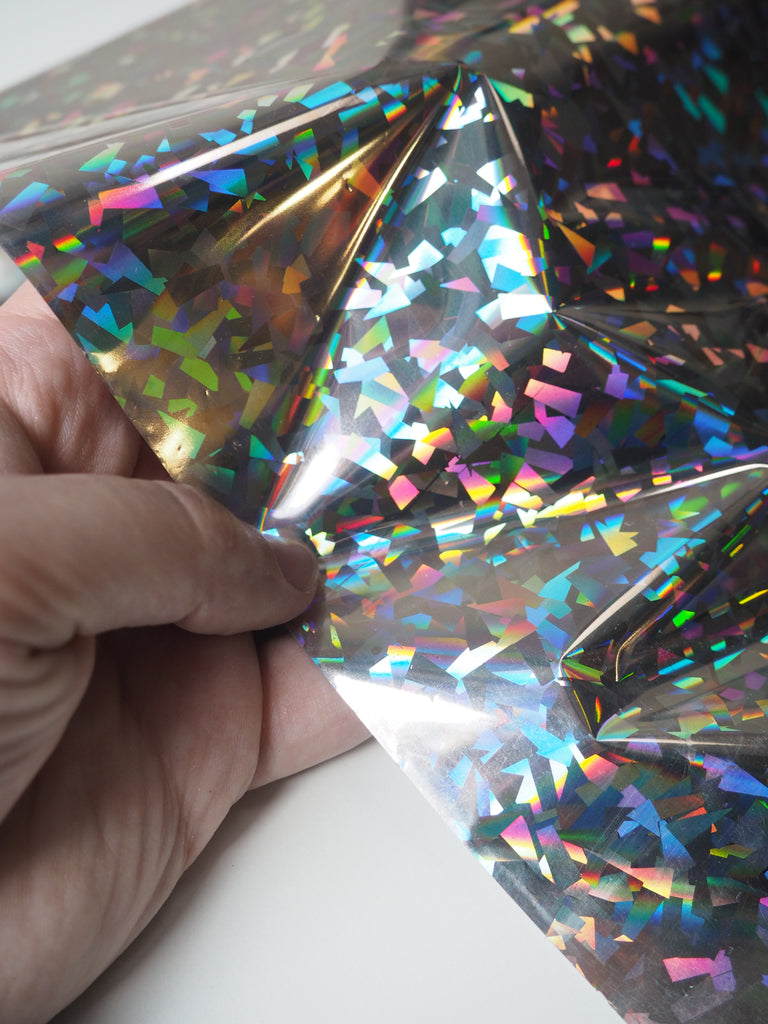 Silver Holographic Confetti Heat Transfer Foil