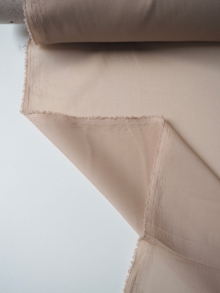 Pink Beige Stretch Silk/Acetate Chiffon Lining