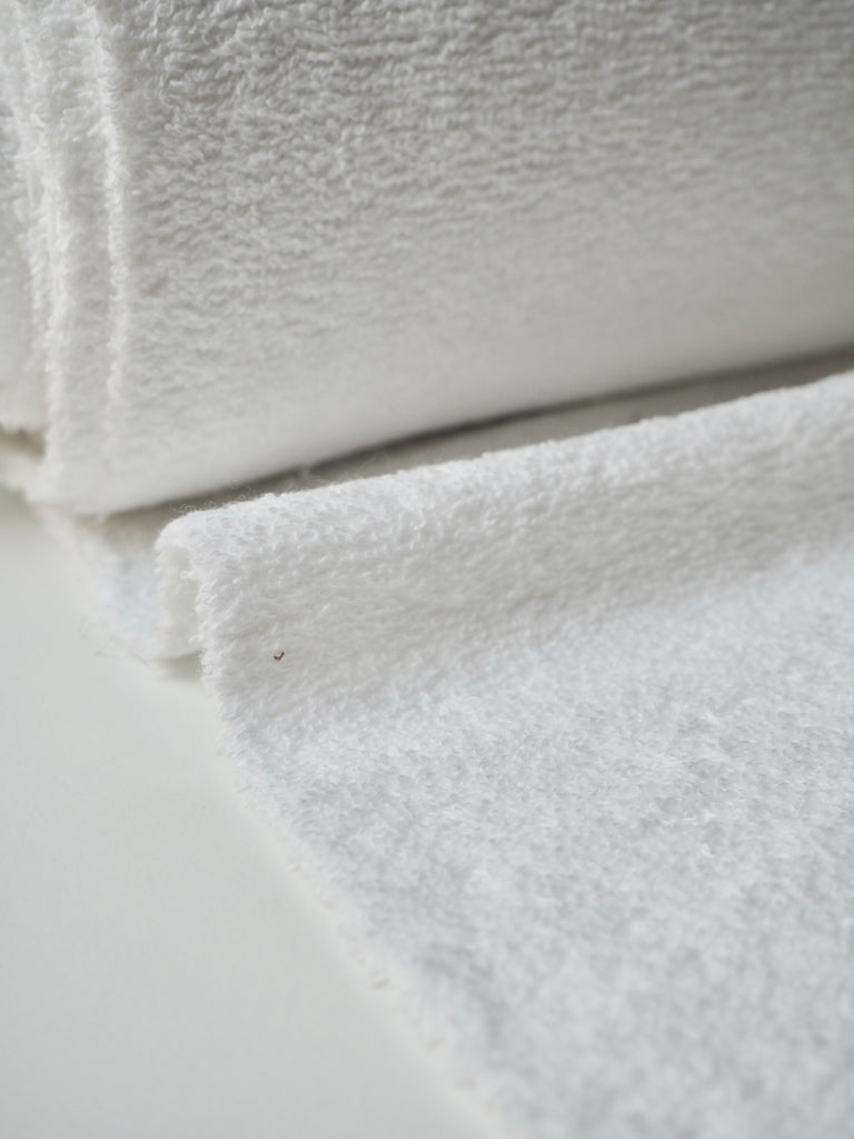 White Cotton French Terry