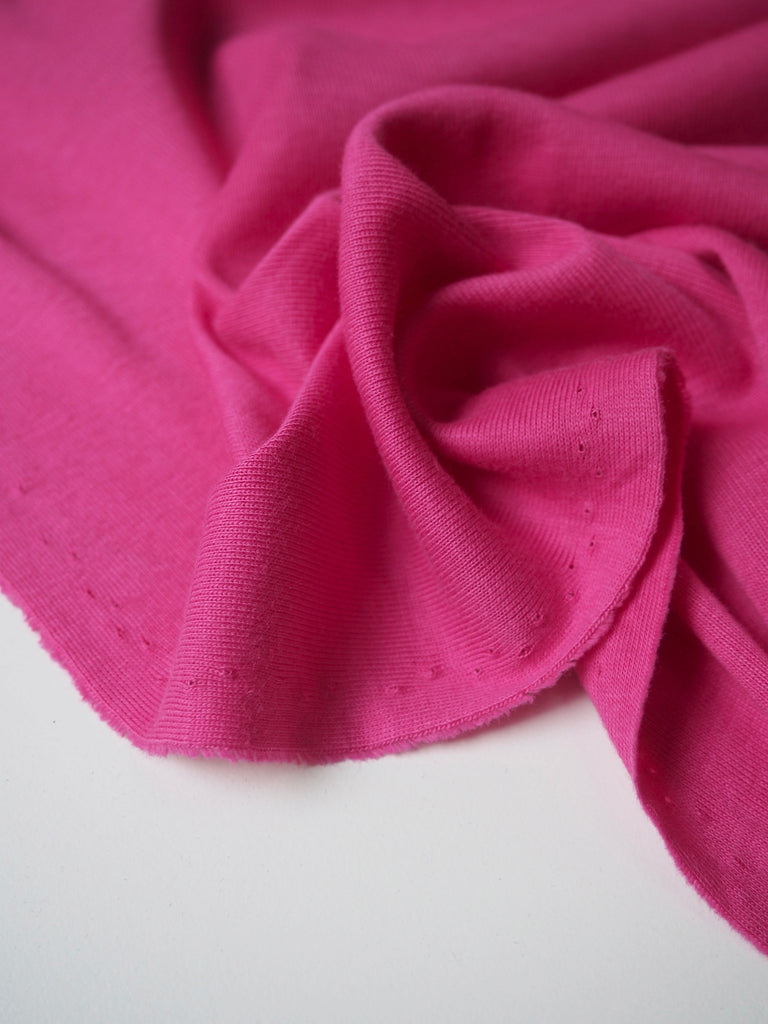 Hibiscus Cotton 1x1 Rib Jersey