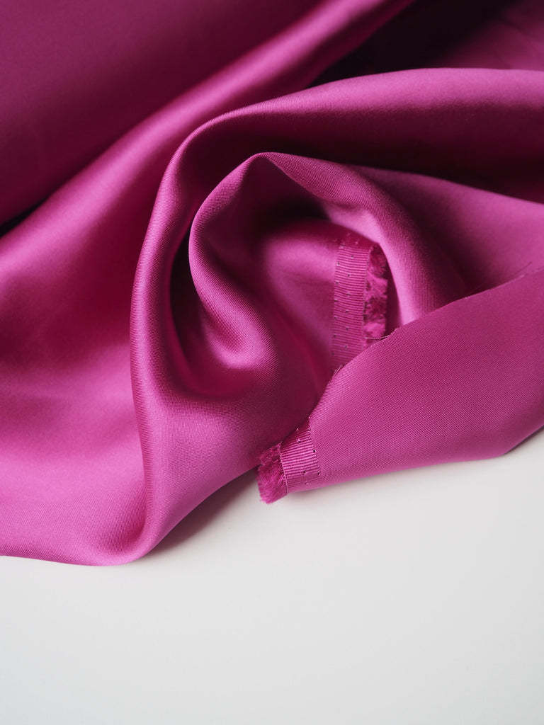 Magenta Viscose Satin