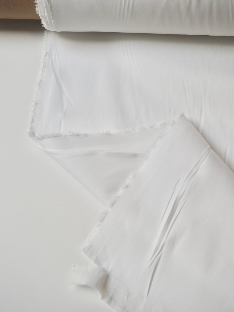 White Stretch Sateen Cotton
