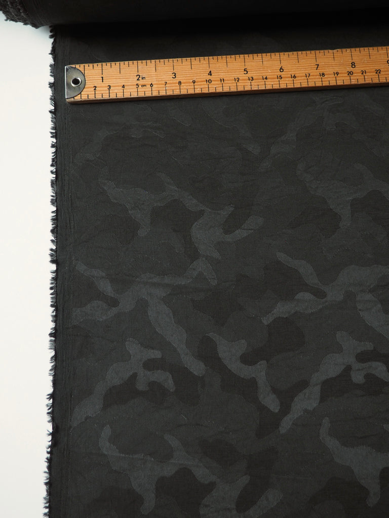 Dark Olive Camouflage Jacquard