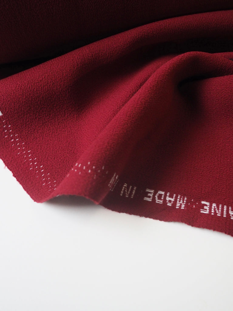 Ruby Double Wool Crepe