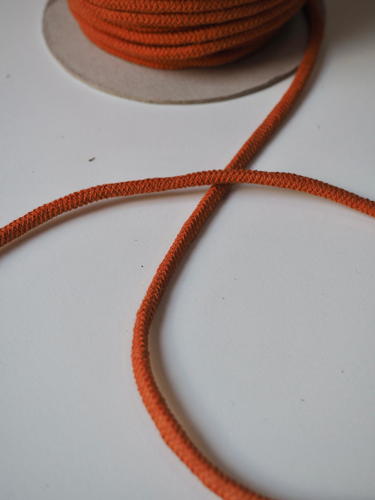 Orange Stretch Braided Cord 6mm