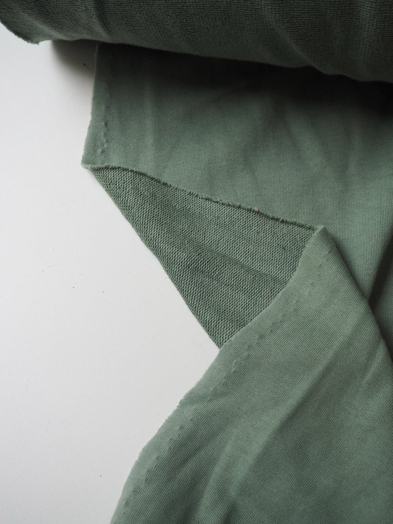 Sage Cotton Loopback Jersey