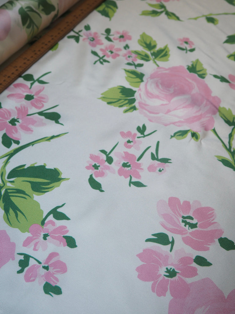 Pink Rose Silk Twill