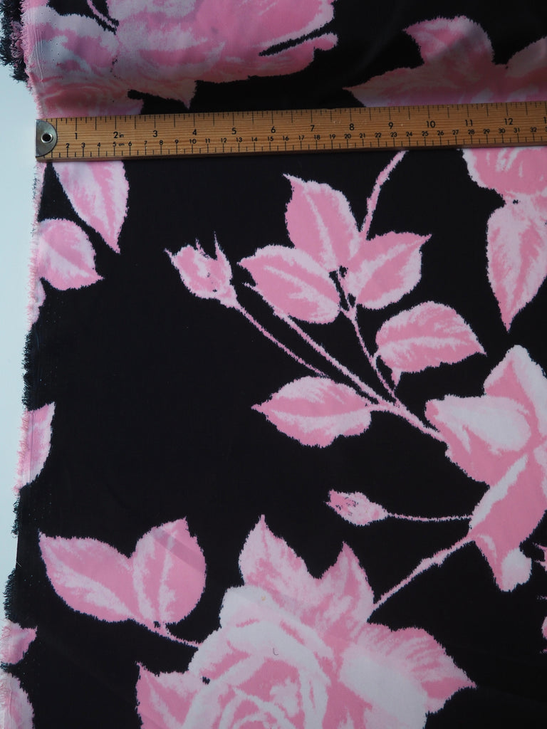 Pink Shadow Rose Crepe de Chine