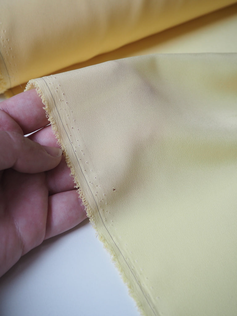 Light Yellow Crepe de Chine