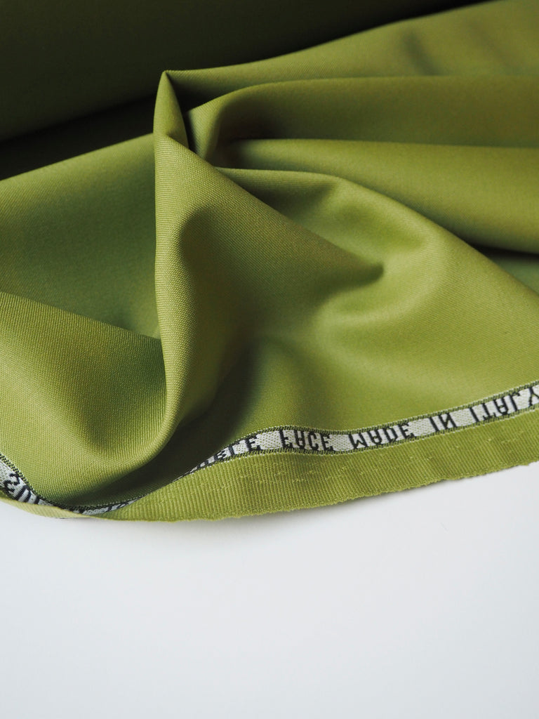 Matcha Super 100 Double Faced Wool Sateen