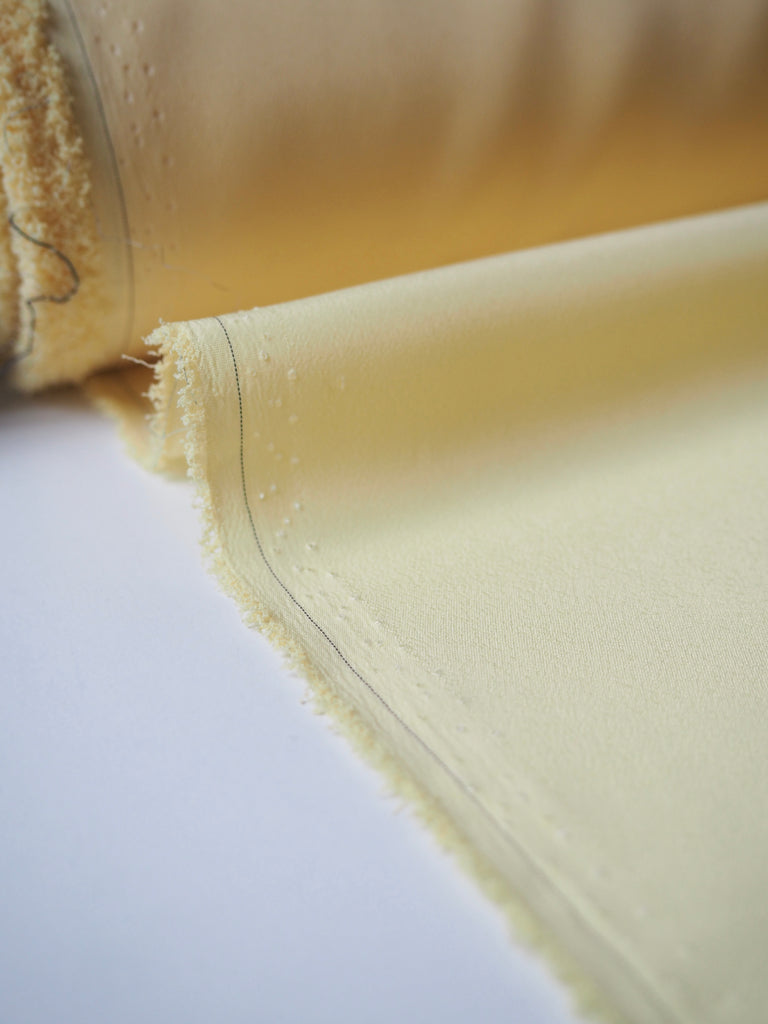 Light Yellow Crepe de Chine