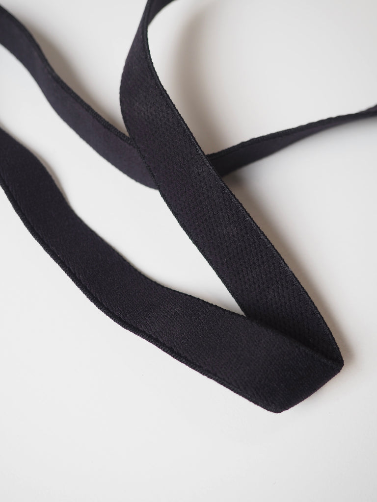 Black Strap Elastic 17mm