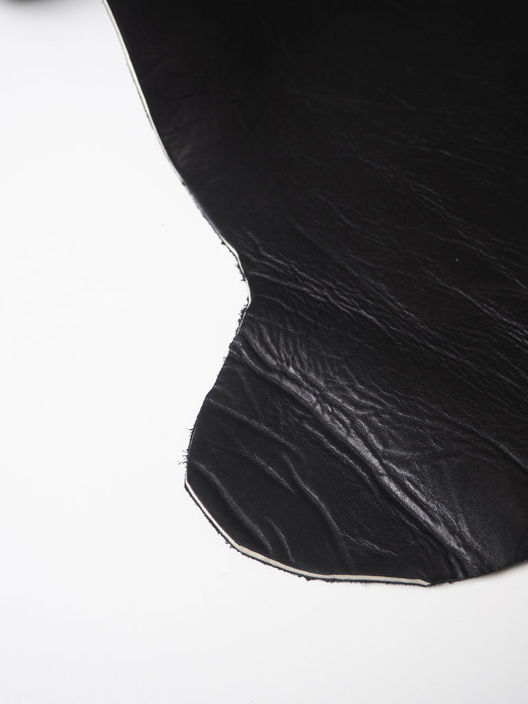 Black Foam-Bonded Cowhide 4mm