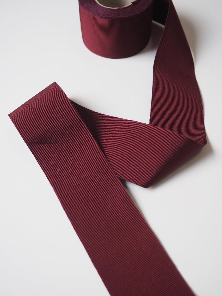 Sangria Grosgrain Ribbon 40mm