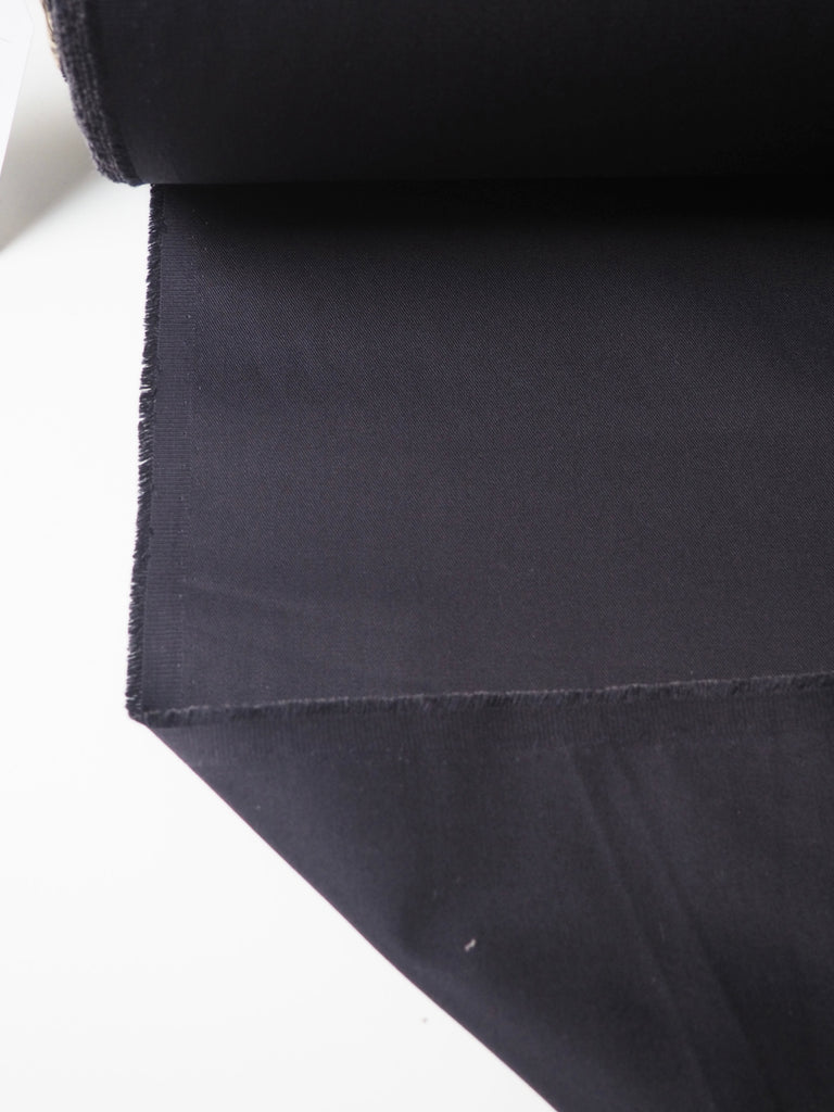 Dark Aubergine Cotton Twill