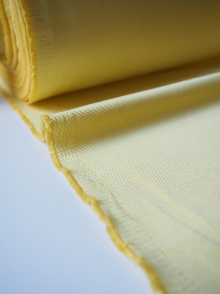 Lemon Satin Viscose Faille