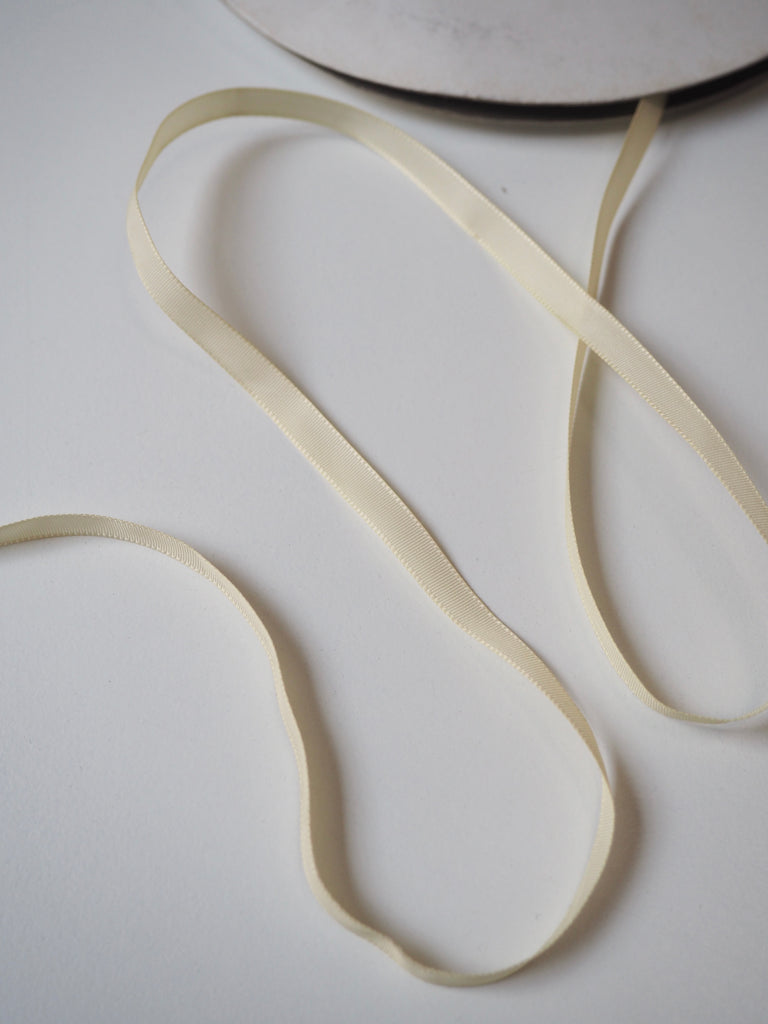 Buttermilk Satin Ribbon 7mm