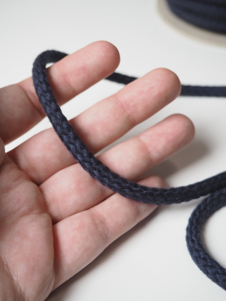 Navy Braided Cord 8mm