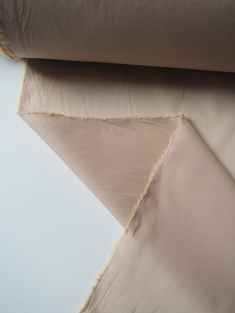 Beige Stretch Silk/Acetate Chiffon Lining