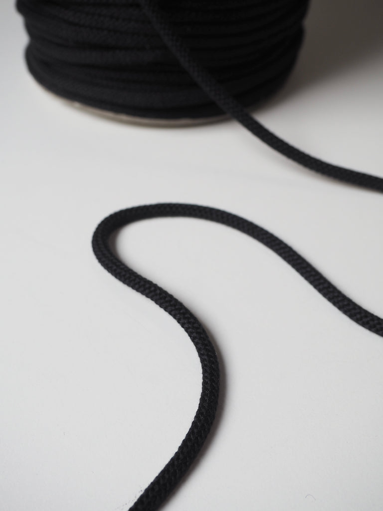 Black Braided Cord 5mm