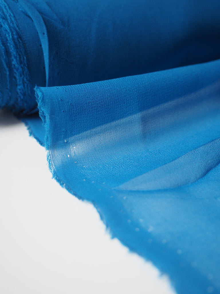 Azure Silk Chiffon