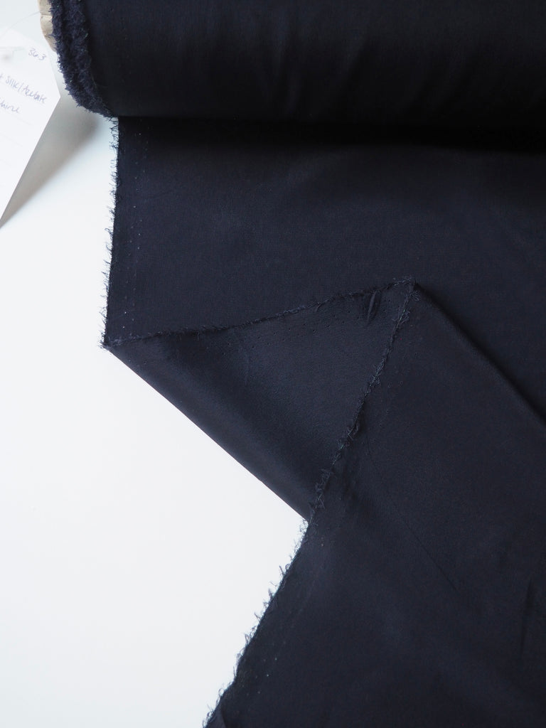 Midnight Silk/Acetate Crepe de Chine