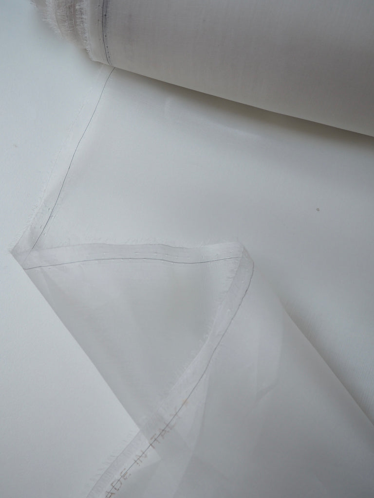 Off-White Silk Organza