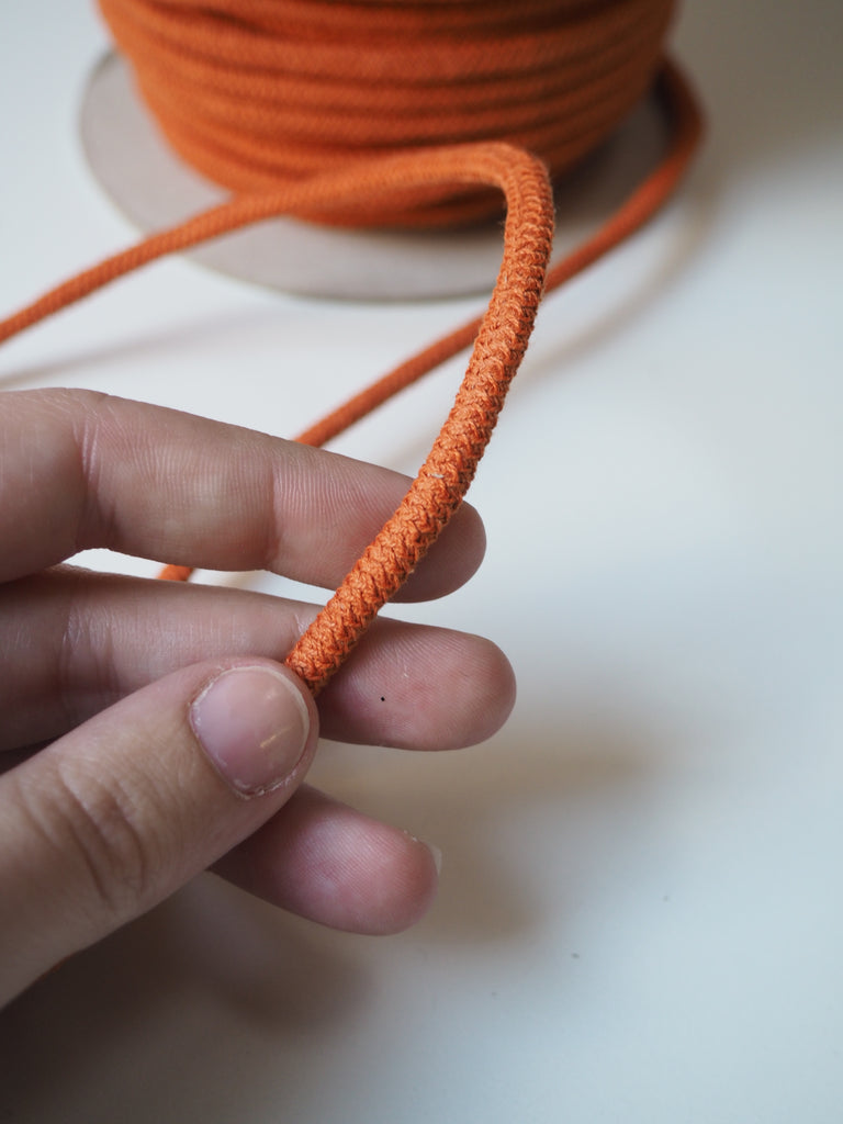 Orange Stretch Braided Cord 6mm