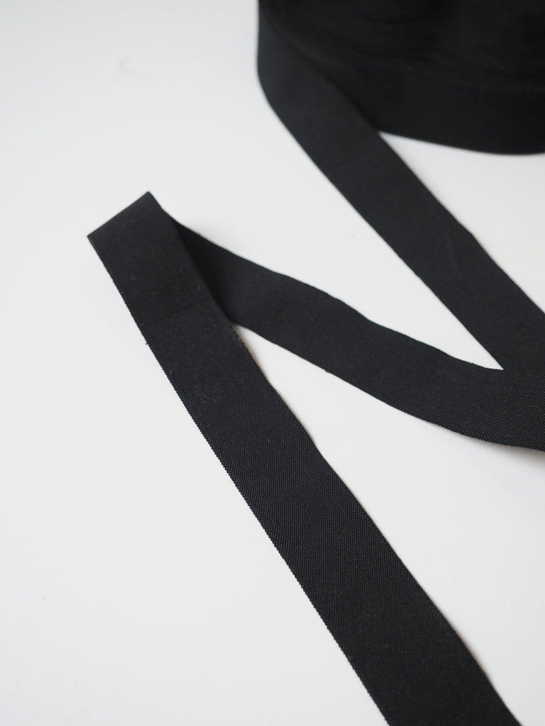 Black Thin Elastic 22mm