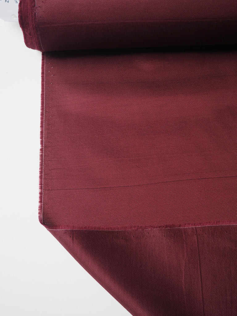 Burgundy Viscose/Cotton Twill Lining