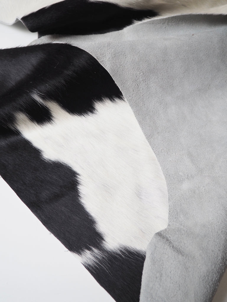 Natural Black and White Cowhide