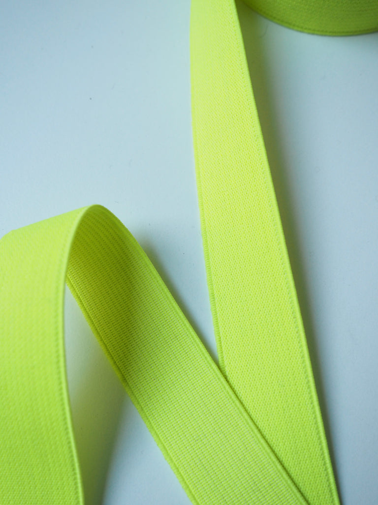 Neon Yellow Elastic 25mm