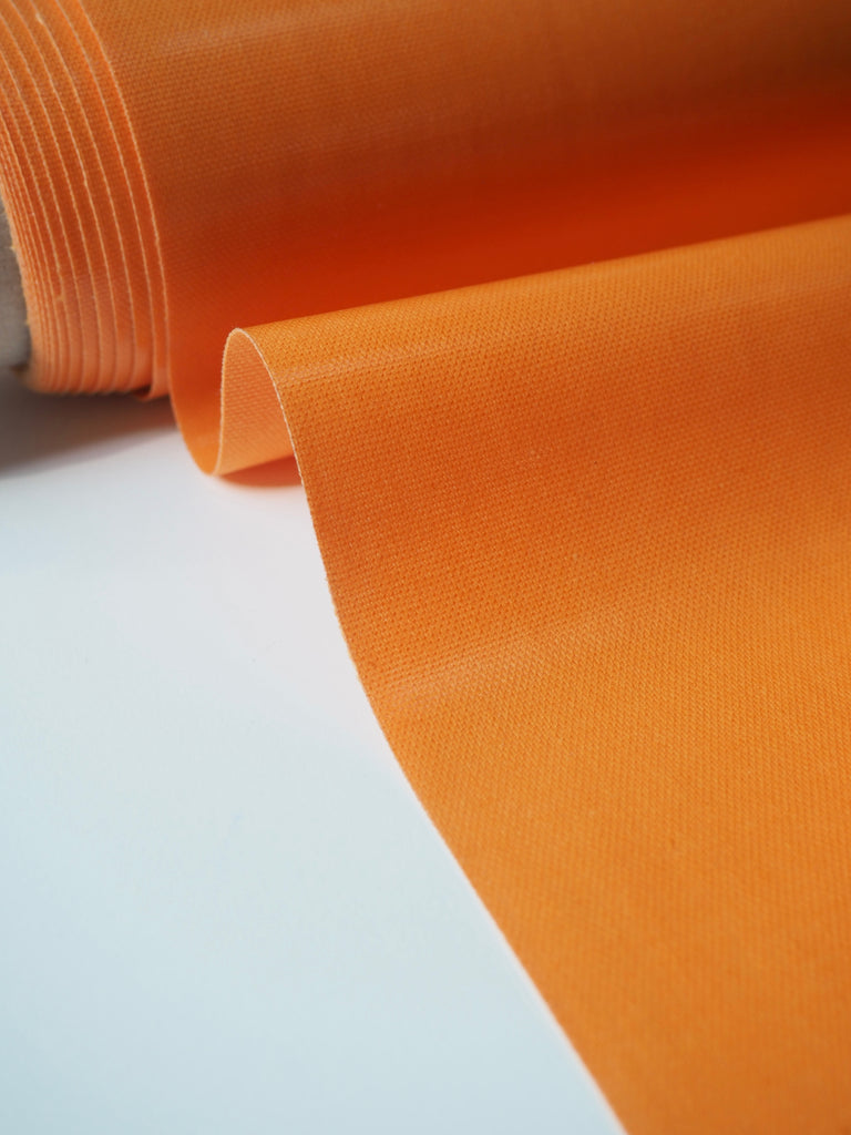 Orange Patent Cotton Oilcloth